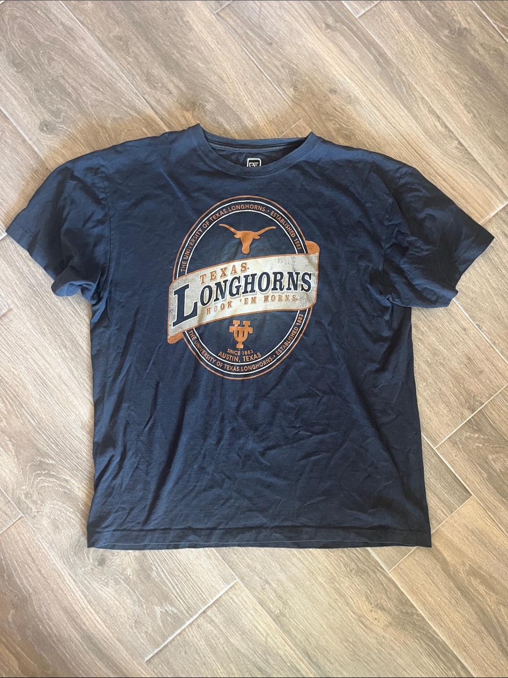 Pro Edge Navy Texas Longhorns Graphic Tee